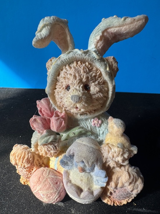 Other - Vintage Adorable Bunny Teddy Bear Figurine
